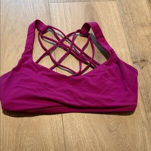 lululemon athletica Magenta Strappy Sports Bra
